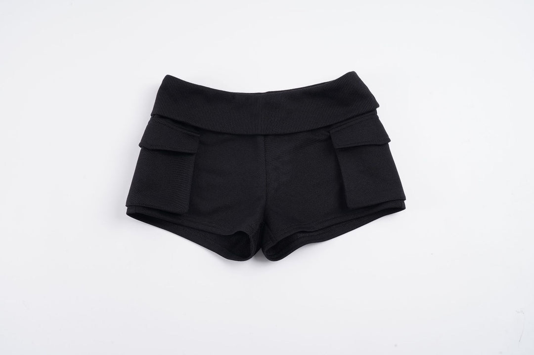 Damen Modische Shorts mit praktischen Taschen und hohem Bund R&B
