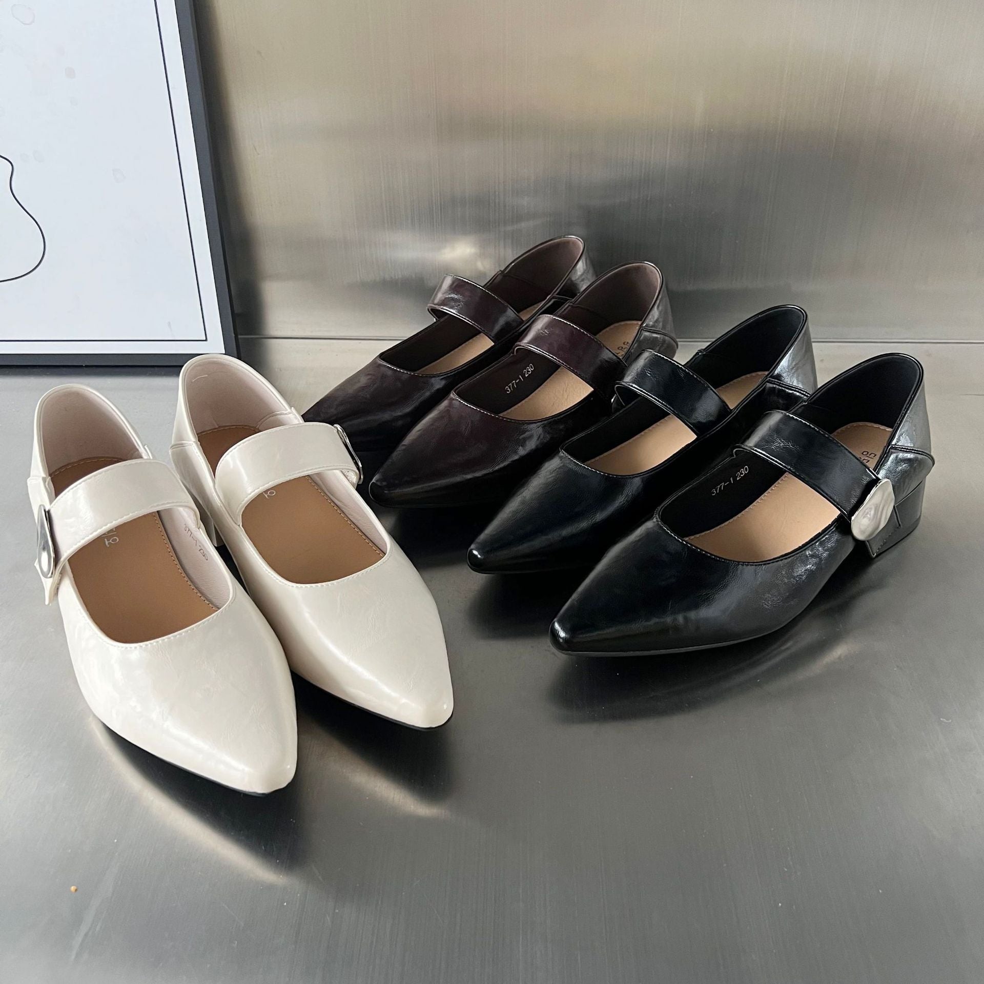 Damen elegante Slingback-Ballerinas mit modernen Akzenten R&B