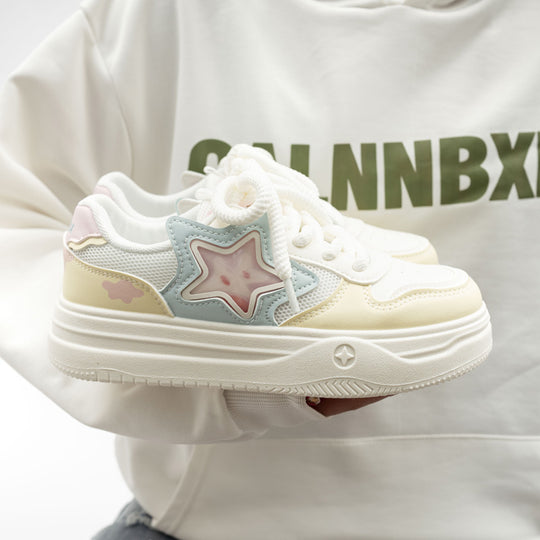 Damen Sneakers mit einzigartigem Sternendesign und bequemer Dämpfung R&B