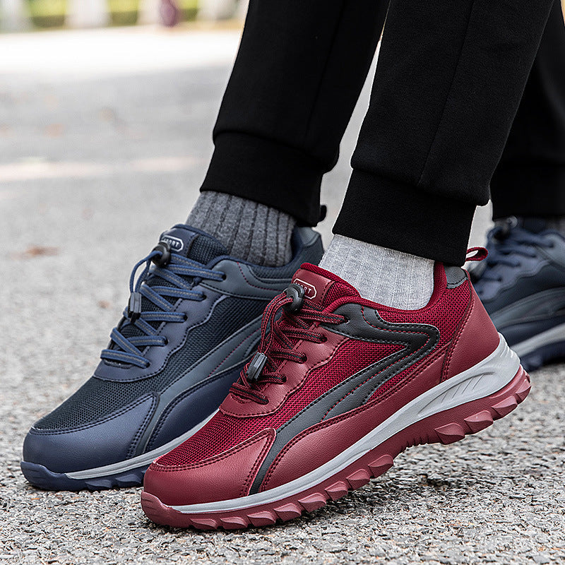 Damen Sportliche Lauf-Sneaker mit atmungsaktiver Mesh-Oberfläche und Schnellschnürsystem R&B