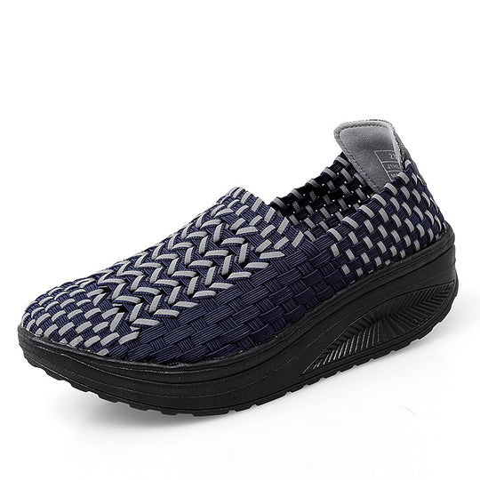 Damen Sportliche Slipper mit atmungsaktivem Netzgewebe und rutschfester Sohle R&B