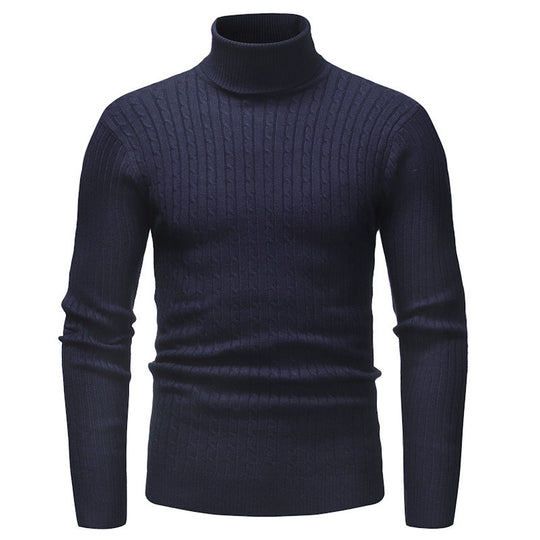 Herren eleganter Rollkragenpullover aus feiner Strickware R&B