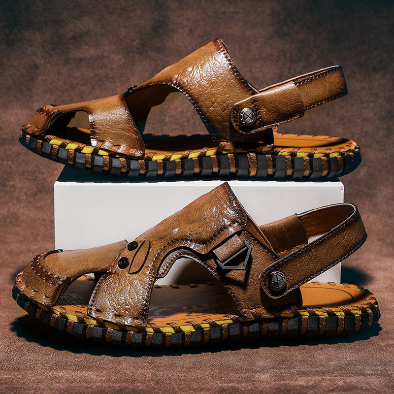 Herren Weiche und bequeme Freizeitsandalen mit verstellbarem Riemen R&B