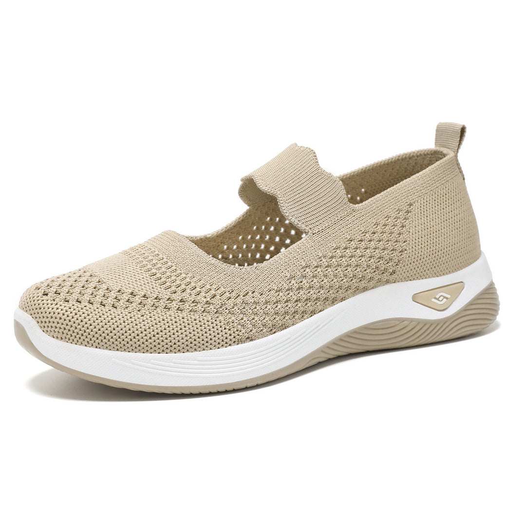 Damen Slip-On Sportschuhe mit elastischem Riemen und atmungsaktivem Obermaterial R&B