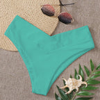 Damen Bikinislip mit hohem Bund und elegantem V-Ausschnitt R&B