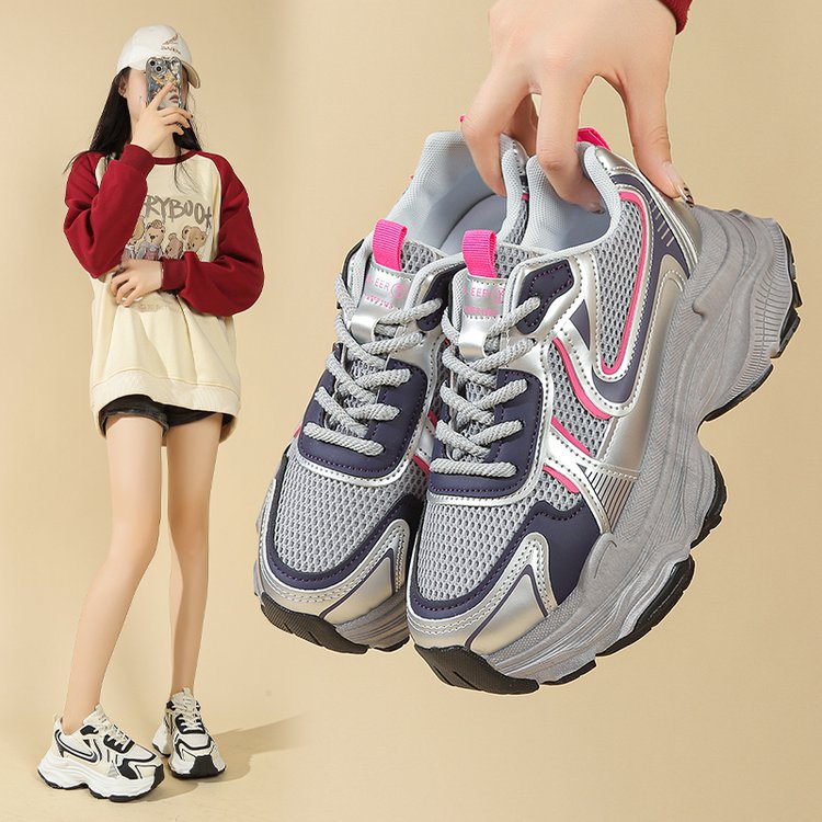 Damen Sportliche Lauf-Sneaker mit atmungsaktivem Mesh und gepolsterter Sohle R&B
