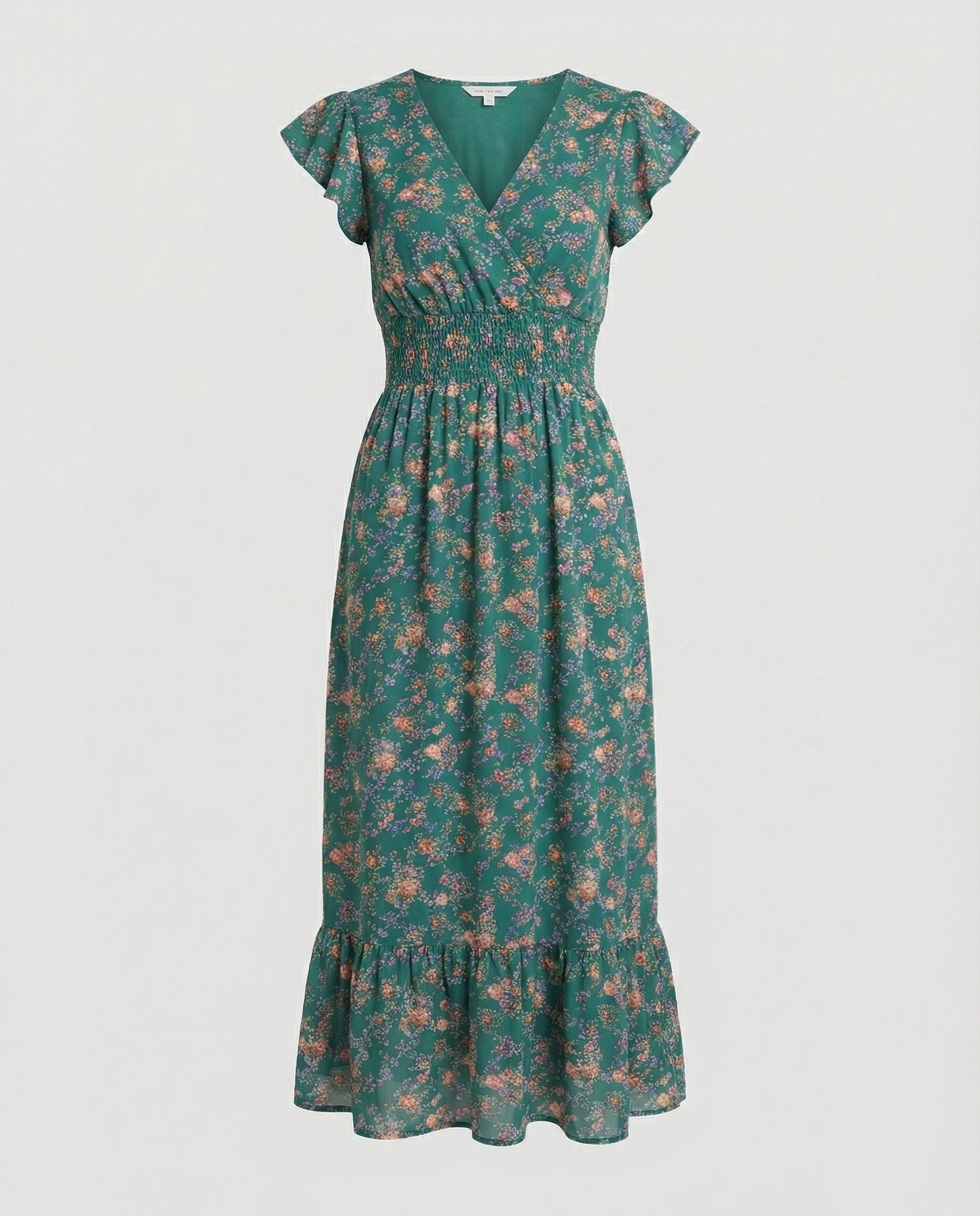 Damen Blumenkleid Maxikleid Boho