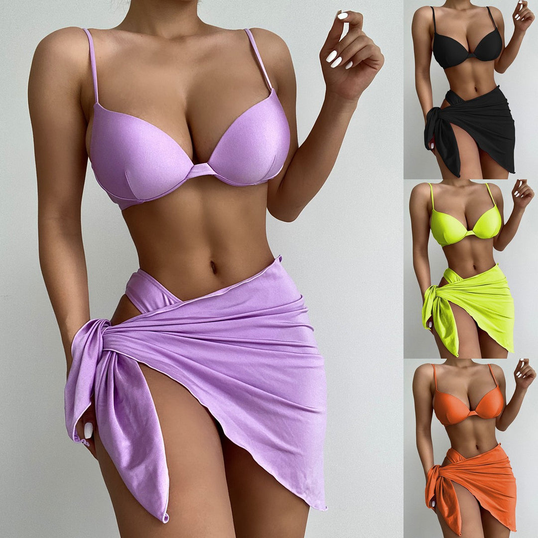Damen Bikini-Set mit trendigem Wickelrock R&B