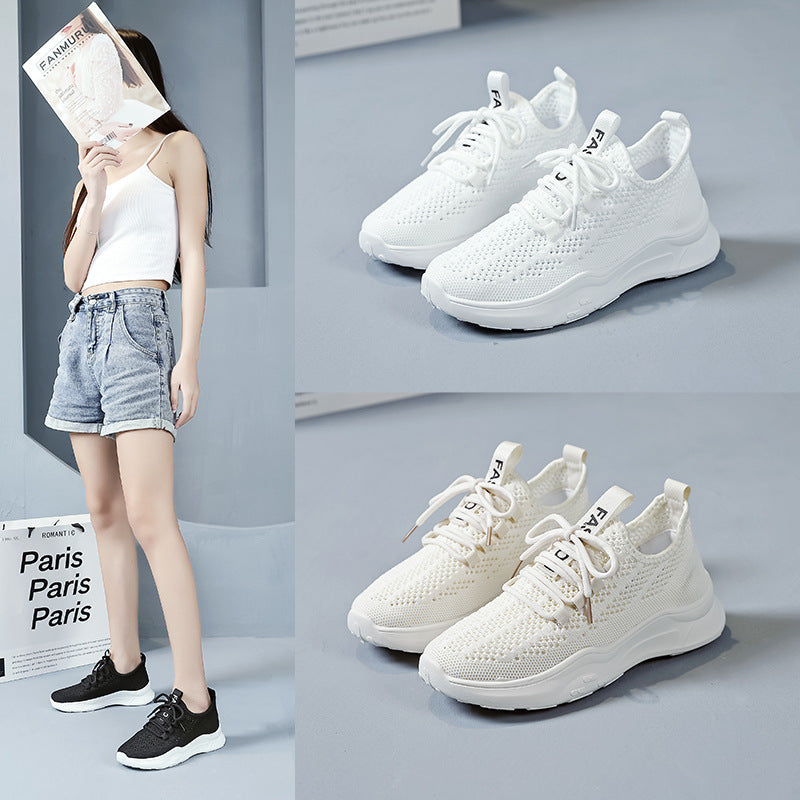 Damen atmungsaktive Freizeitsneaker mit innovativem Netzdesign und rutschfester Sohle R&B