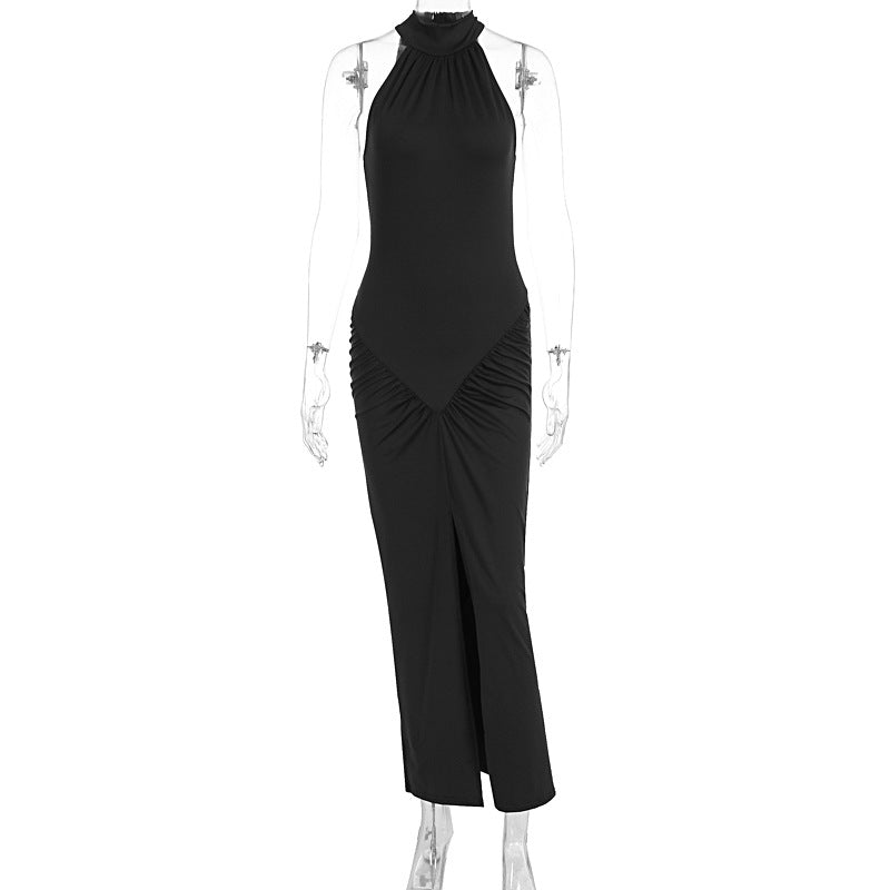 Damen Elegantes Wickelkleid mit hohem Schlitz und detailverliebt gerafftem Design R&B