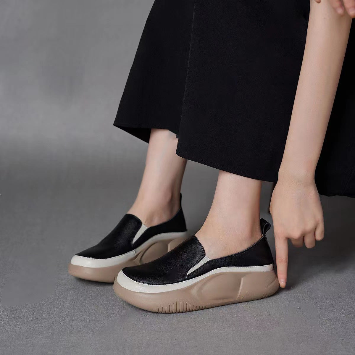 Damen Slip-On Sneakers mit ergonomischem Design und strukturiertem Obermaterial R&B