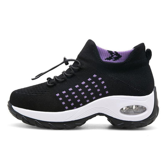 Damen Sportliche Sneakers mit atmungsaktivem High-Top Design und dämpfender Sohle R&B