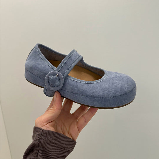 Damen Ballerinas mit bequemem Riemen und weichem Obermaterial R&B