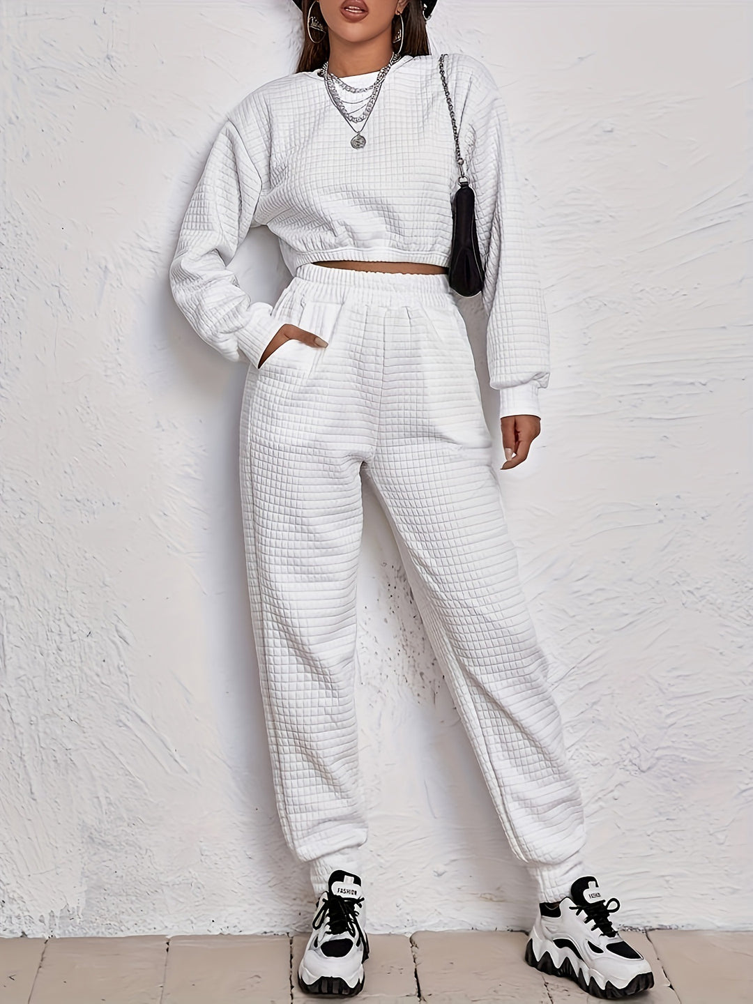 Jogginganzug Damen Quilted Set