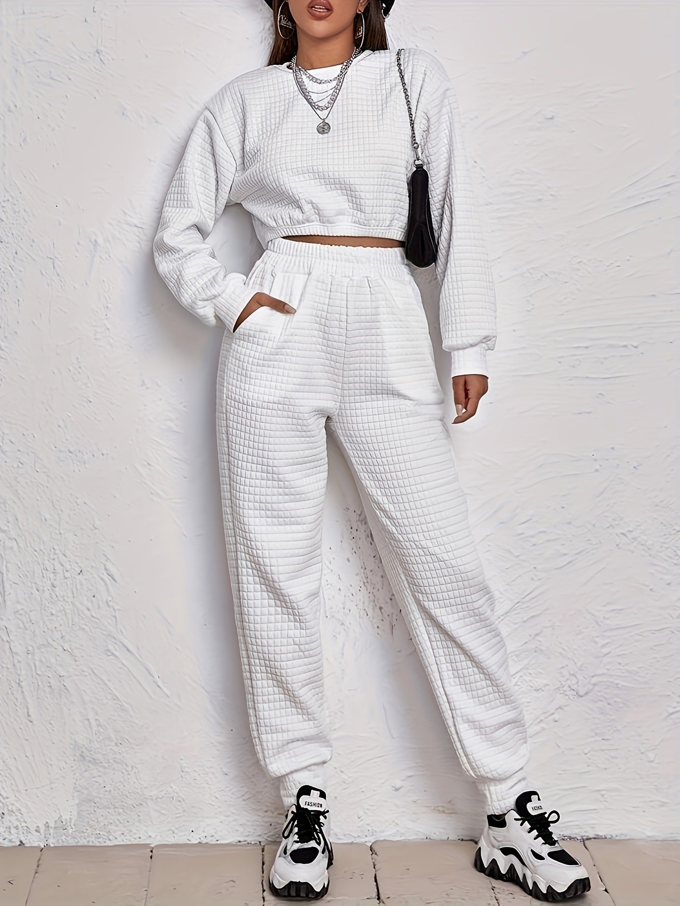 Jogginganzug Damen Quilted Set