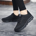 Damen Atmungsaktive Sneakers mit flexiblem Strick-Obermaterial