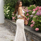 Damen Elegantes Spitzenkleid R&B