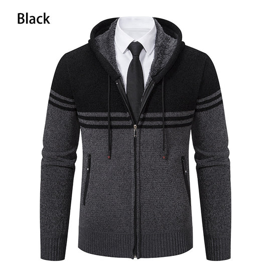 Herren modische Kapuzenjacke mit strukturiertem Design und Funktionen R&B