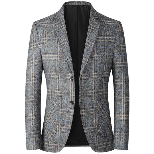 Damen elegante kariert Blazer R&B