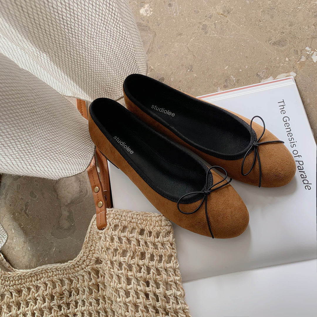 Damen Ballerina-Schuhe mit verspieltem Schleifendetail und bequemer Innensohle R&B