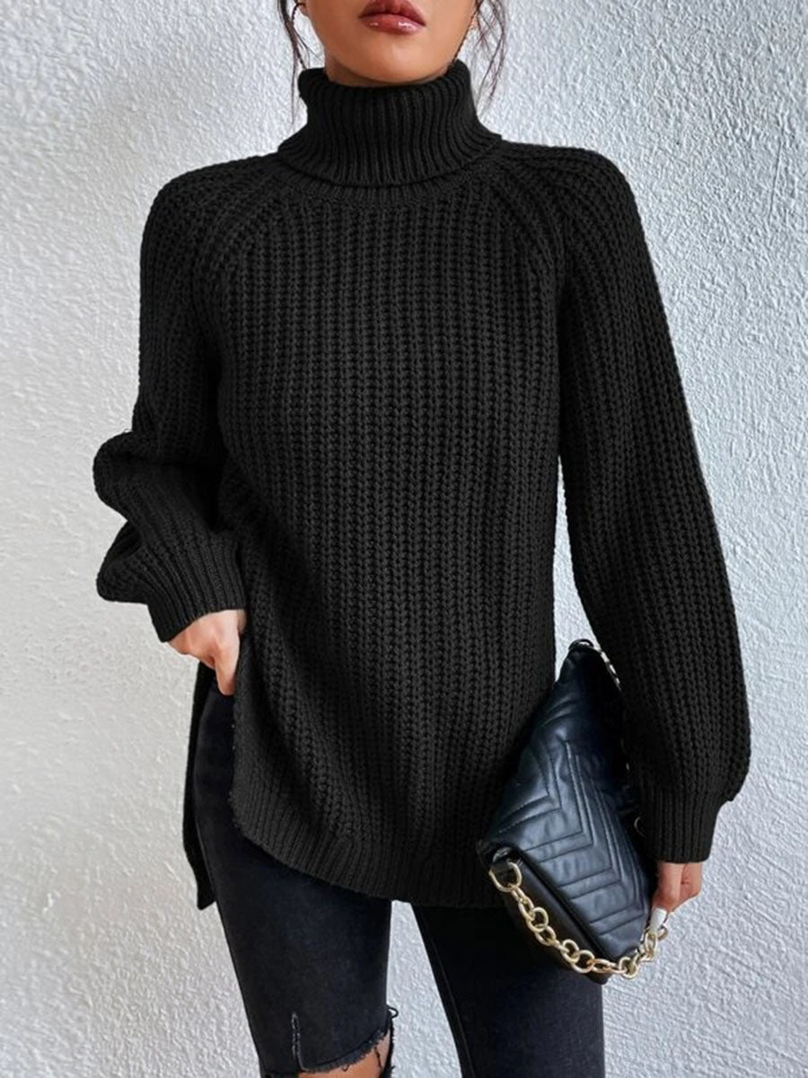 R&B | Sexy Rollkragen-Strickpullover