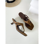 Damen Elegante Slingback-Sandaletten mit komfortablem Blockabsatz