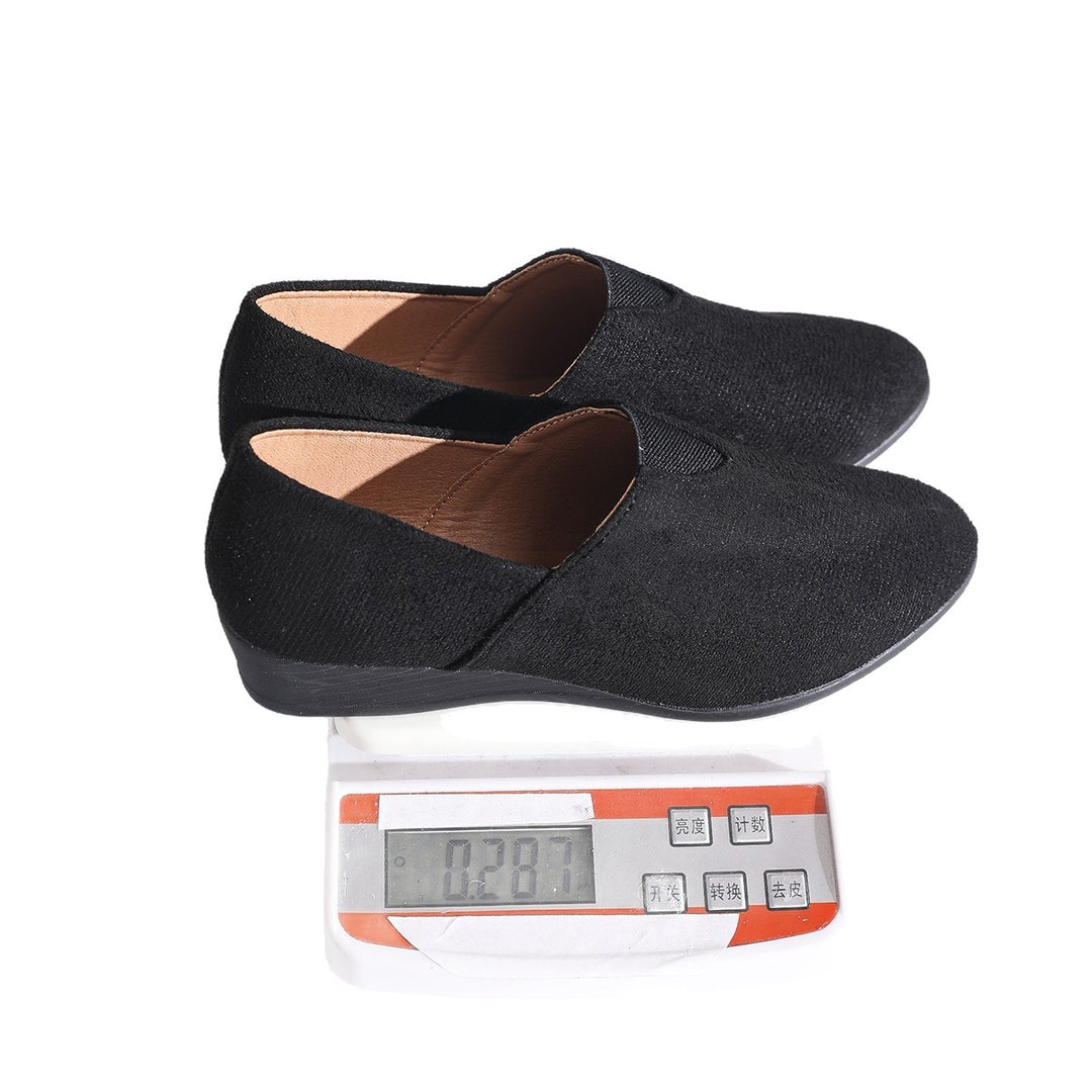 Damen geschlossene Slipper mit elegantem Keilabsatz R&B