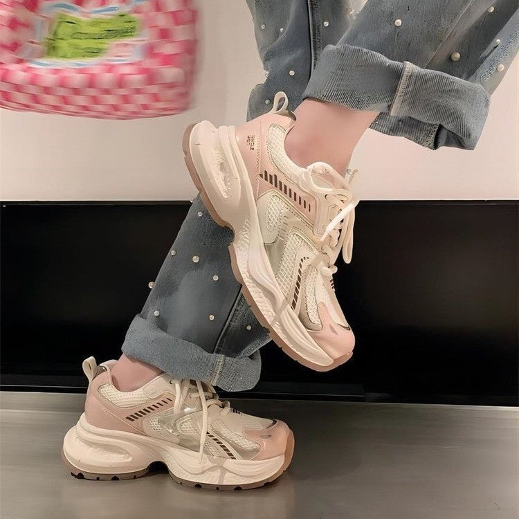Damen Laufende Sneakers mit atmungsaktivem Mesh-Obermaterial und stabiler Dämpfung R&B