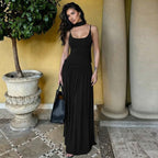 Damen Haltermaxikleid mit elegantem Schnitt und praktischen Raffungselementen R&B