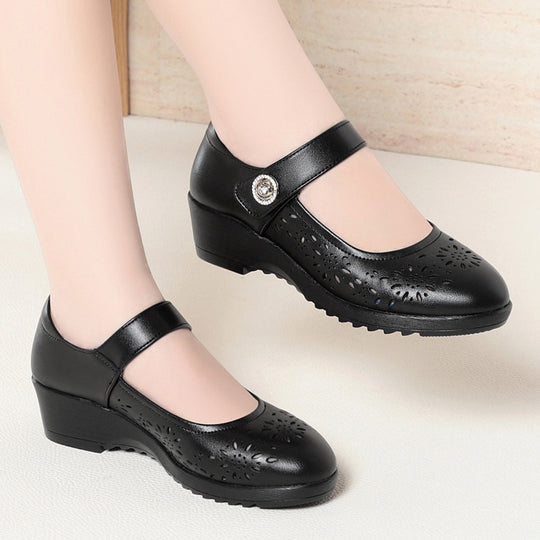 Damen Ballerinas mit modischer Lochmusterung und komfortablem Fersenbereich R&B