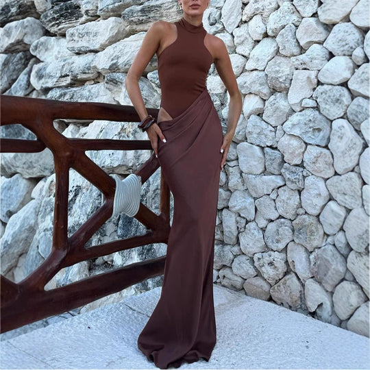Damen Maxi-Kleid mit modischem Schnitt R&B