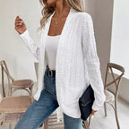 Damen elegante und luftige Strickjacke mit einzigartiger Struktur R&B