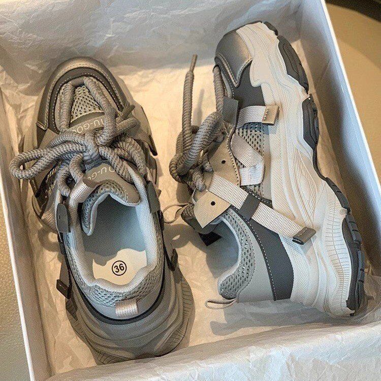 Damen Chunky-Sneaker mit atmungsaktiver Sohle und verstärktem Halt R&B