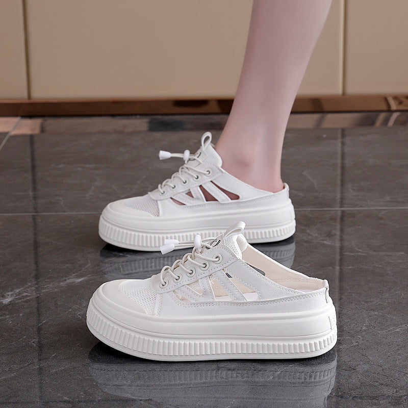 Damen modische Slip-On Sneakers mit atmungsaktivem Mesh und flexibler Sohle R&B