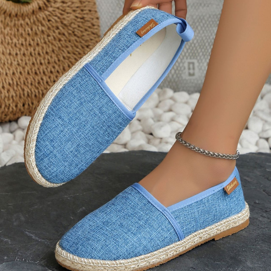 Damen Espadrilles mit elastischem Obermaterial und komfortabler Sohle R&B