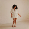 Damen sommerlicher Tunika-Kleid R&B
