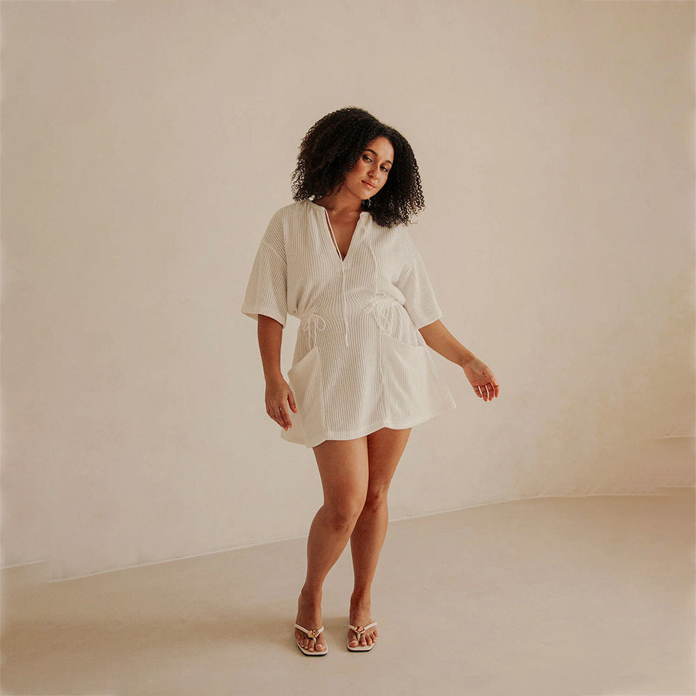 Damen sommerlicher Tunika-Kleid R&B