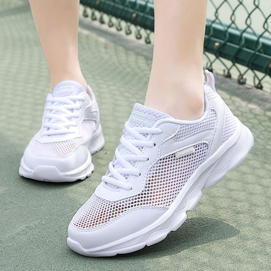 Damen Atmungsaktive Sneakers mit flexiblem Mesh-Obermaterial und Dämpfung R&B