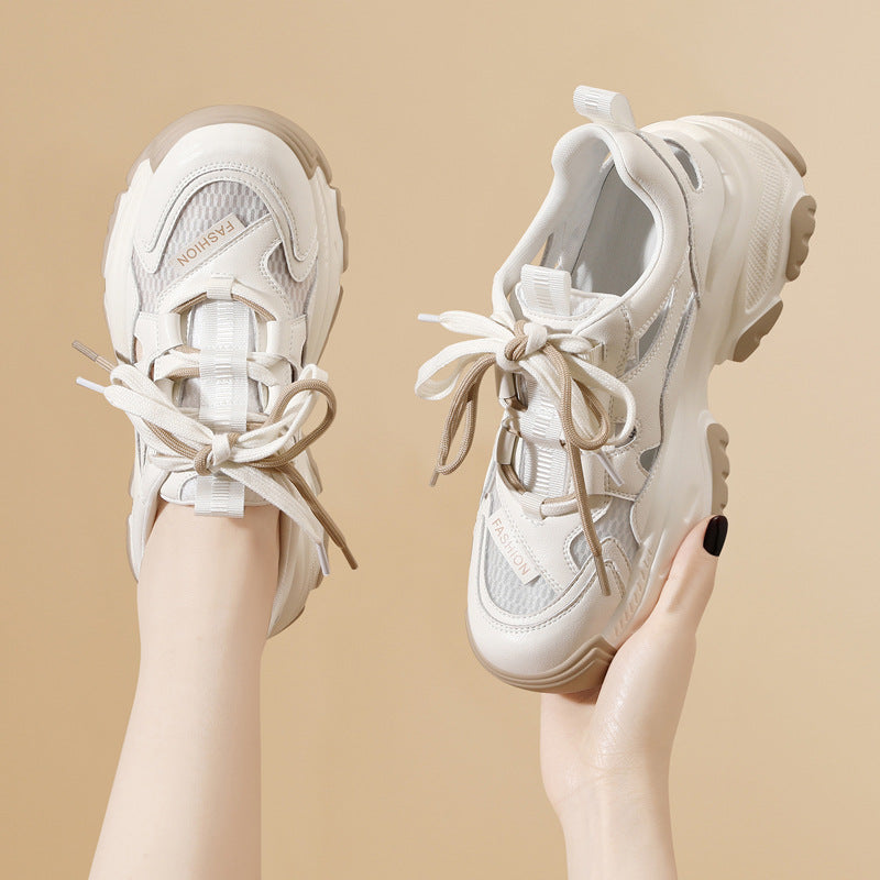 Damen Sportliche Chunky Sneakers mit atmungsaktiver Mesh-Oberfläche R&B