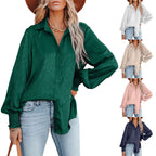 Damen Elegante Bluse mit Raffungen und lässigem Schnitt R&B