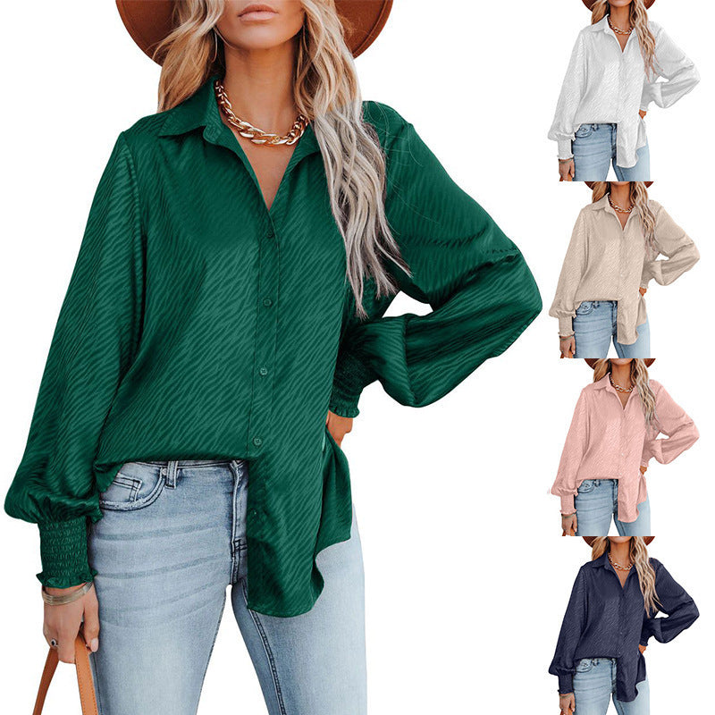 Damen Elegante Bluse mit Raffungen und lässigem Schnitt R&B