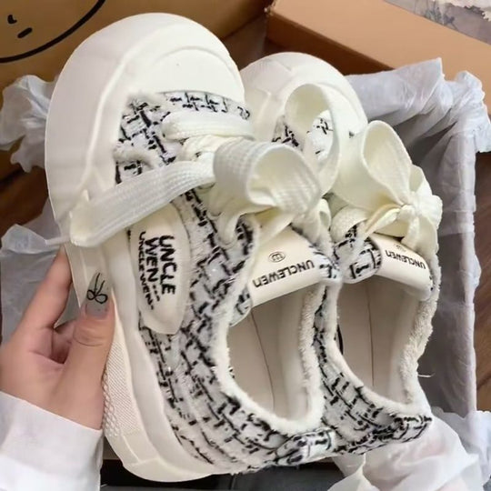 Damen Bequeme Sneakers mit kuscheligem Innenfutter und trendigem Design R&B