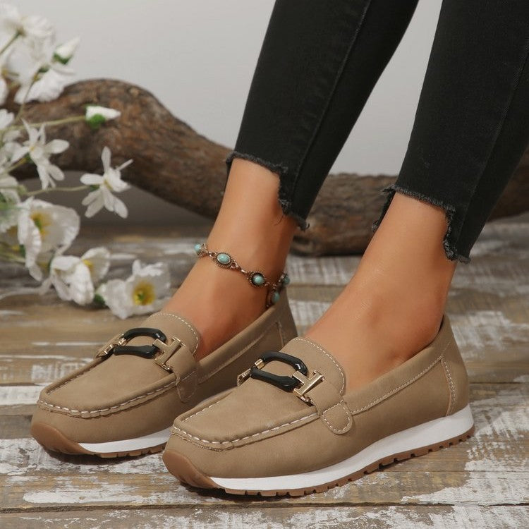 Damen Mokassins mit eleganter Schnallenverzierung R&B