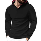 Herren Kapuzensweater mit strukturiertem Design und komfortablem Schnitt R&B