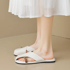 Damen Bogen-Sandalen mit trendy Riemen und komfortabler Fußbettgestaltung