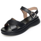 Damen Bequeme und stylische Sandalen mit verstellbarem Fesselriemen und anatomischem Fußbett