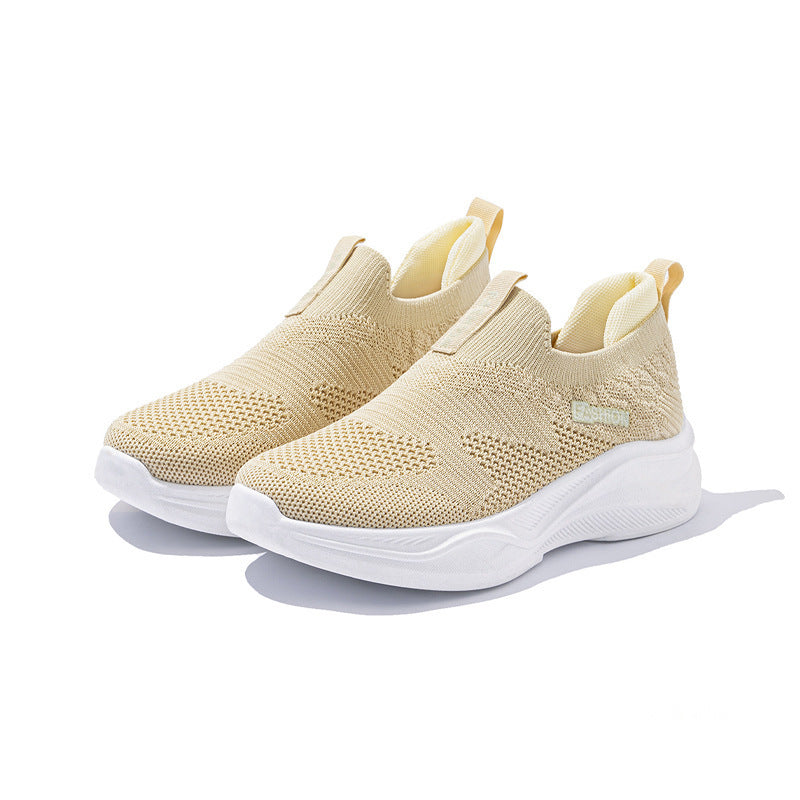 Damen Atmungsaktive Slip-On Sneakers mit elastischer Sohle
