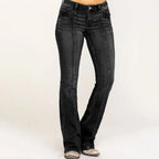Damen Bootcut Jeans mit Stretch und elegantem Schnitt