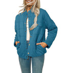 Damen Steppjacke mit dekorativem Knopf R&B