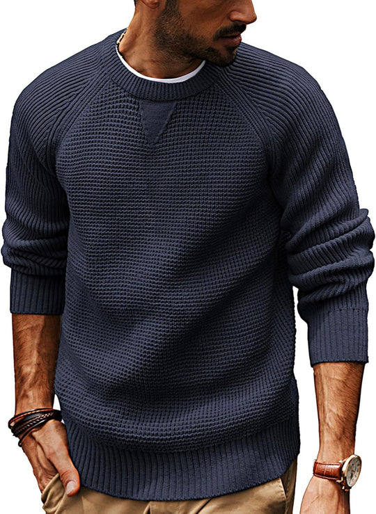 Herren strukturiertes Pullover mit lässigem Schnitt R&B